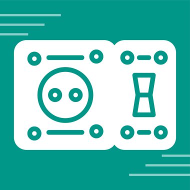 GFCI Outlet ağ vektör illüstrasyonu