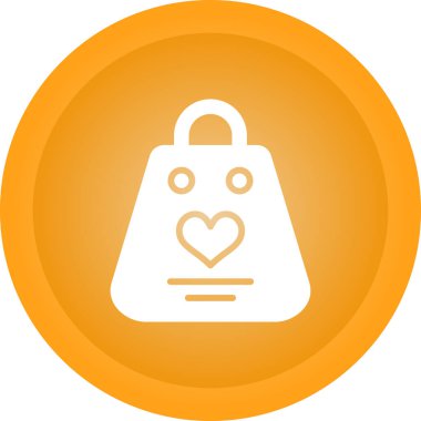 Alışveriş çantası simgesini, basit vektör çizim