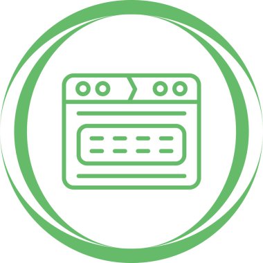 tarayıcı simgesi vektör illüstrasyonu