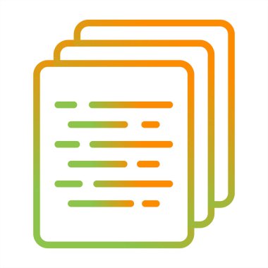 belge sayfa simgesi, vektör illüstrasyonu basit tasarım