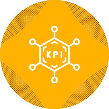 Anahtar Performans Göstergesi ikon vektör çizimi