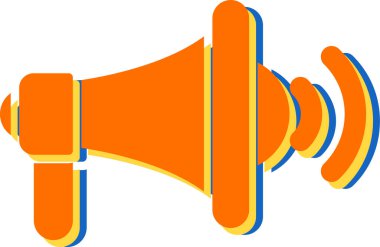 Genel Adres Sistemi Web simgesi vektör illüstrasyonu 