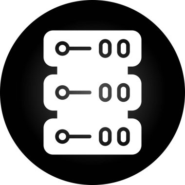 sunucu simgesi, vektör illüstrasyonu basit tasarım