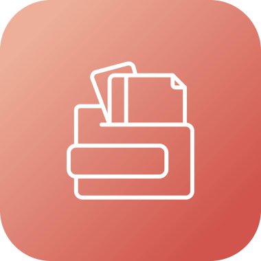 belge web simgesi vektör illüstrasyonu