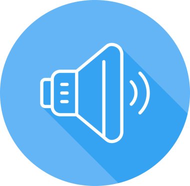 ses hoparlörü simgesi, web illüstrasyonu