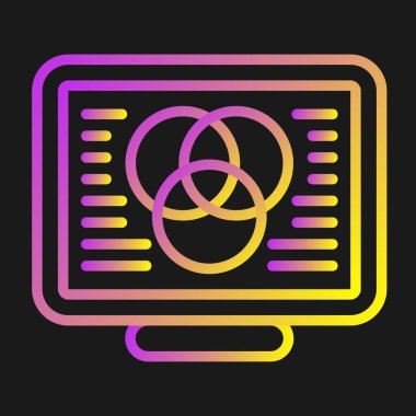 Renk Düzeltme simgesi, vektör illüstrasyonu