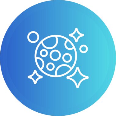 ay ve yıldız simge vektör çizim 