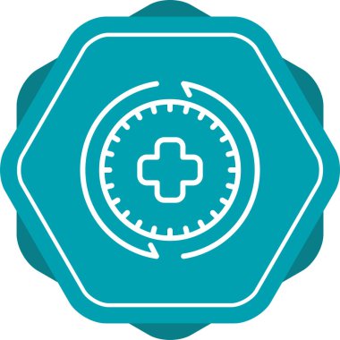 Geçmiş web simgesi vektör illüstrasyonu