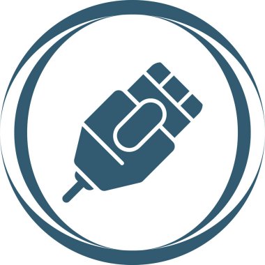 Ethernet Kablo simgesinin vektör illüstrasyonu