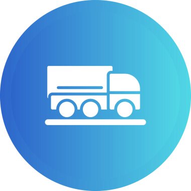 Kamyon web simgesi. Vektör illüstrasyonu