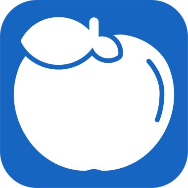 elma meyve ikonu vektör illüstrasyonu