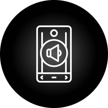 akıllı telefon simgesi, vektör illüstrasyonu basit tasarım