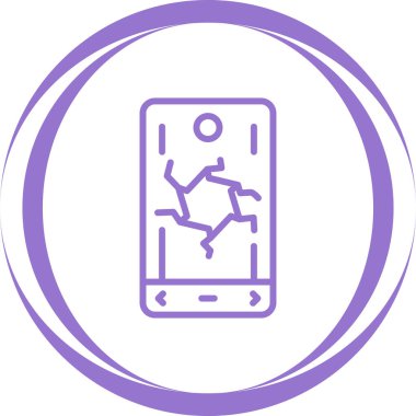 akıllı telefon simgesi, vektör illüstrasyonu basit tasarım