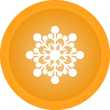 kar tanesi web simge vektör çizim