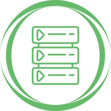 sunucu simgesi, vektör illüstrasyonu basit tasarım