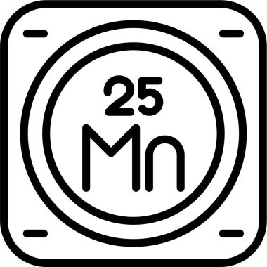 Periyodik tablo ağının kimyasal elementi basit illüstrasyon