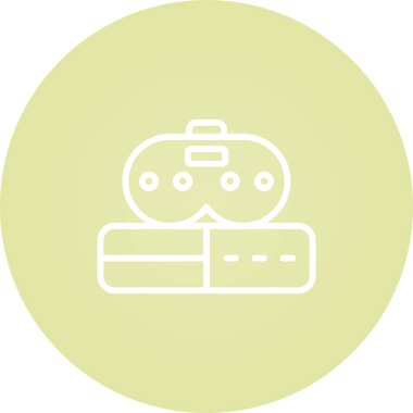 vektör Oyun Konsolu simgesi, basit illüstrasyon