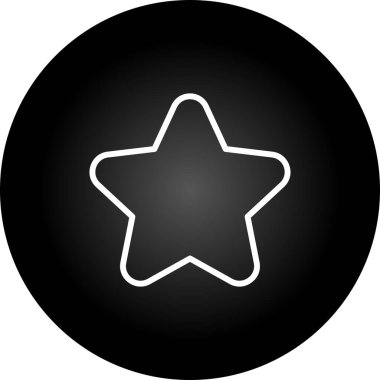 yıldız simgesi, vektör çizimi