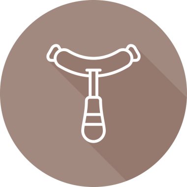 sosis simgesi vektör illüstrasyonu