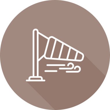 Rüzgar simgesinin vektör illüstrasyonu