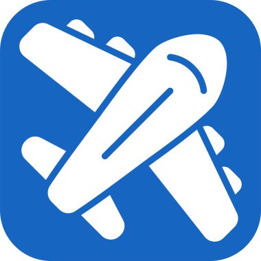 uçak web simgesi, vektör illüstrasyonu 