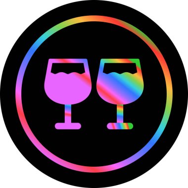  Gözlük. Web simgesi basit illüstrasyon