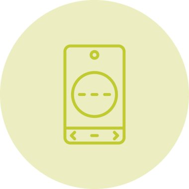 Smartphone ileti simgesi, vektör illüstrasyonu basit tasarım