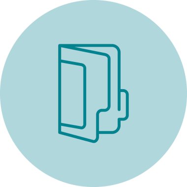 dizin web simgesi, basit vektör illüstrasyonu