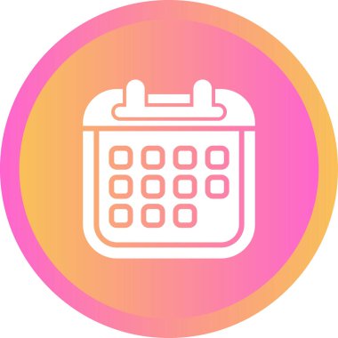 takvim anımsatma simgesi, özet biçimi, vektör illüstrasyonu