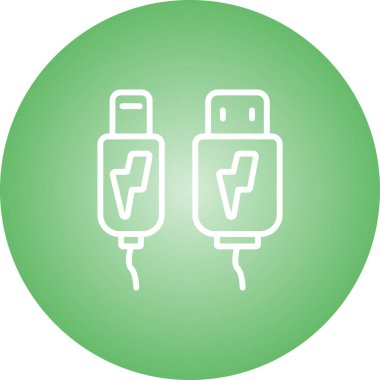 Yıldırım. Web simgesi basit illüstrasyon