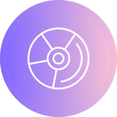 DVD modern simgesinin vektör illüstrasyonu