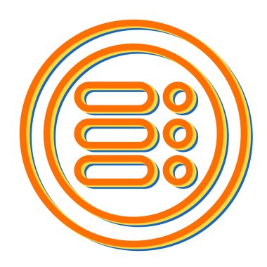 Bir Menü simgesinin vektör çizimi