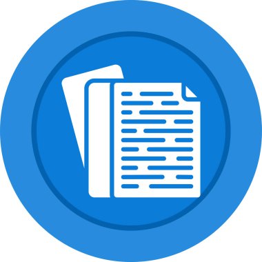 belge web simgesi vektör illüstrasyonu