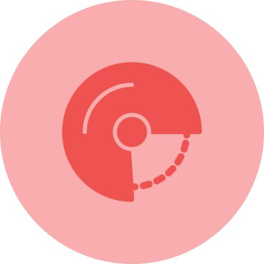 Açı simgesi basit düz illüstrasyon