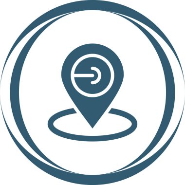 Harita Konumu Web simgesi vektör çizimi 