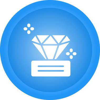 Elmas simgesi, vektör illüstrasyonu basit tasarım