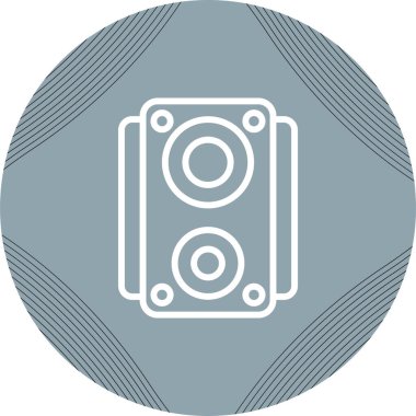 hoparlör ağ ikonu vektör illüstrasyonu 