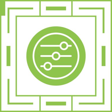 Sliders modern simgesinin vektör illüstrasyonu        