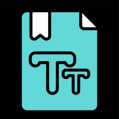 Metin Boyutu vektör çizimi