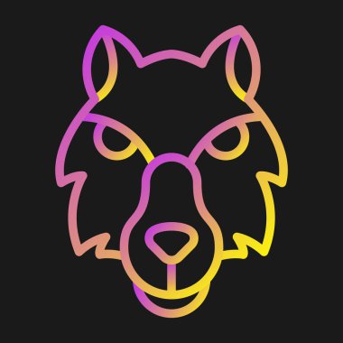 Kurt ikonu. Web basit illüstrasyonu