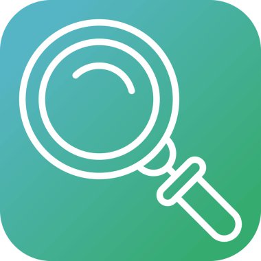 Büyütme cam simgesi vektör illüstrasyonu  