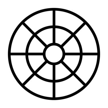 Pantone Simgesi. Renkli Tekerlek İşareti. Vektör İllüstrasyon Kılavuzu.