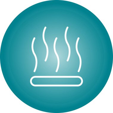 duman sinyali simgesi, web illüstrasyonu