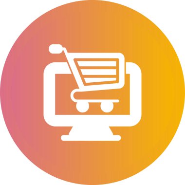 bilgisayar simgesi, vektör illüstrasyonu basit tasarım