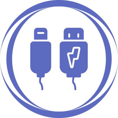 Yıldırım. Web simgesi basit illüstrasyon