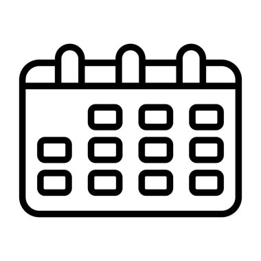 takvim anımsatma simgesi, özet biçimi, vektör illüstrasyonu