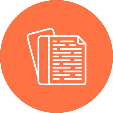 belge web simgesi vektör illüstrasyonu
