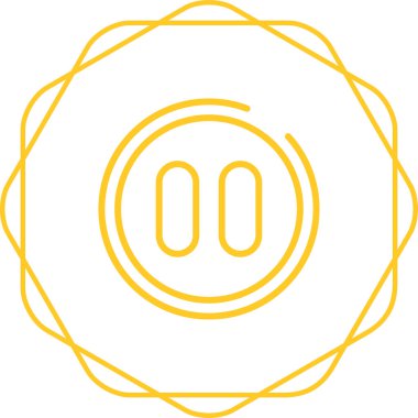 Duraklat düğmesine simge vektör çizim