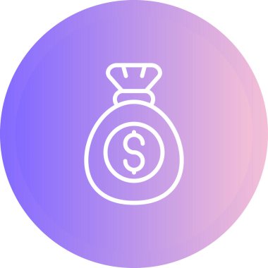 para çantası simgesi, vektör illüstrasyonu