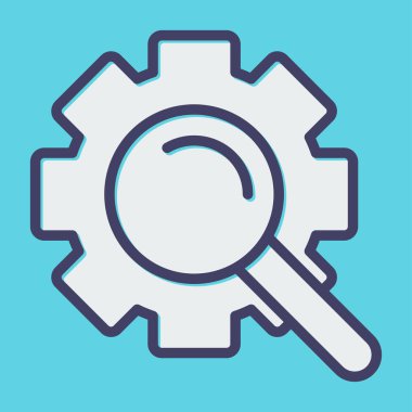 Arama motoru simgesi, web illüstrasyonu